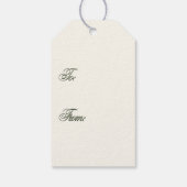 グリーンワイルドフラワーハニービーアピアギフトラベル ギフトタグ (裏面)