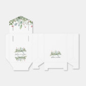 グリーンワイルドメドウ植物性結婚のケーキ フェイバーボックス (折り畳みなし)