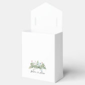 グリーンワイルドメドウ植物性結婚のケーキ フェイバーボックス (オープン)