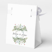 グリーンワイルドメドウ植物性結婚のケーキ フェイバーボックス (裏面サイド)