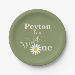 グリーンワイルドワンファースト誕生日 ペーパープレート