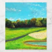 グリーンワインラベル ワインラベル (シングルラベル)