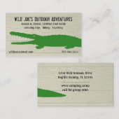 グリーンワニ 名刺 (正面/裏面)