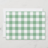 グリーンワンラッキーアヒル1stバースデーフォト招待状 招待状 (裏面)