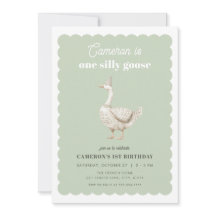グリーンワン間抜けグース1歳招待状