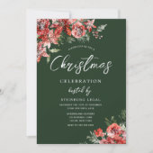 グリーンワーク企業のオフィスのクリスマスパーティー 招待状 (正面)