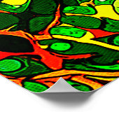 グリーンワールド抽象芸術409 ポスター (角)