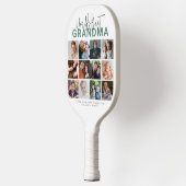グリーンワールド最高のおばあちゃん | フォトコラージュ ピックルボールラケット (左)