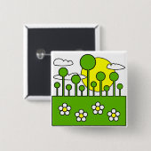 グリーンワールド 缶バッジ (正面&裏面)