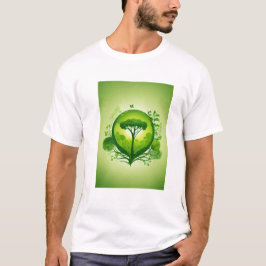 "グリーンワールドTees -衣服自然への愛" Tシャツ