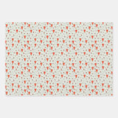 グリーンヴァレンティーンズアロエスクルントストライプハート ラッピングペーパーシート (正面3)