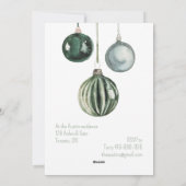 グリーンヴィンテージオーナメントティプシー&トーストパーティー シーズンカード (裏面)