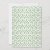 グリーンヴィンテージシャビーブライダルティーパーティー 招待状 (裏面)