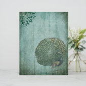 グリーンヴィンテージピーコックスクラップブック紙 (スタンド正面)