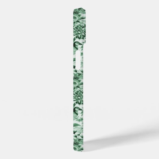 グリーンヴィンテージフェザントフローラトイレデジュイ Case-Mate iPhoneケース (裏面 / 右)