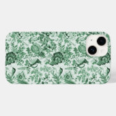 グリーンヴィンテージフェザントフローラトイレデジュイ Case-Mate iPhoneケース (裏面 (横))
