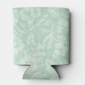 グリーンヴィンテージフローラプリントモノグラム 缶クーラー (裏面)