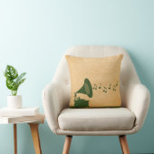 グリーンヴィンテージ蓄音枕 クッション (椅子)