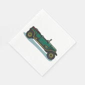 グリーンヴィンテージ車クラシックの古いタイマー車 スタンダードランチョンナプキン (角)