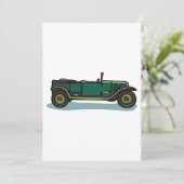 グリーンヴィンテージ車クラシックの古いタイマー車 招待状 (スタンド正面)