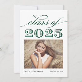 グリーンヴィンテージ2025年写真卒業 案内状