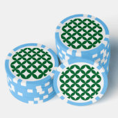 グリーン七宝ポーカーチップ ポーカーチップ (積み重ね)