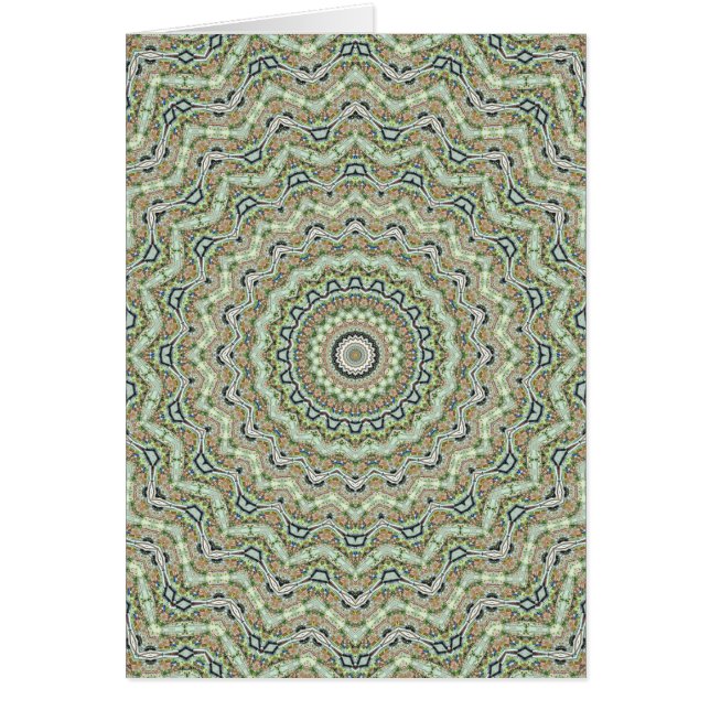 グリーン万華鏡のように千変万化するパターン (正面)