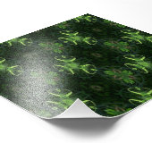 グリーン万華鏡のように千変万化するパターン1 フォトプリント            (角)