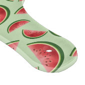 グリーン上のスイカ果実模様名前をカスタムする カッティングボード (角)