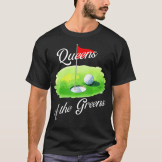 グリーン上の女王様 ゴルフ女子 Tシャツ