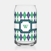 グリーン上アーガイル ガラス缶 (裏面)