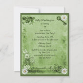 グリーン不機嫌ハッターワンダーランド誕生日ティーパーティー 招待状 (裏面)