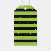 グリーン不気味スカルベットハロウィンサンキュー ギフトタグ (裏面)