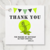 グリーン不気味スライムモンスターサンキュー フェイバータグ (正面)