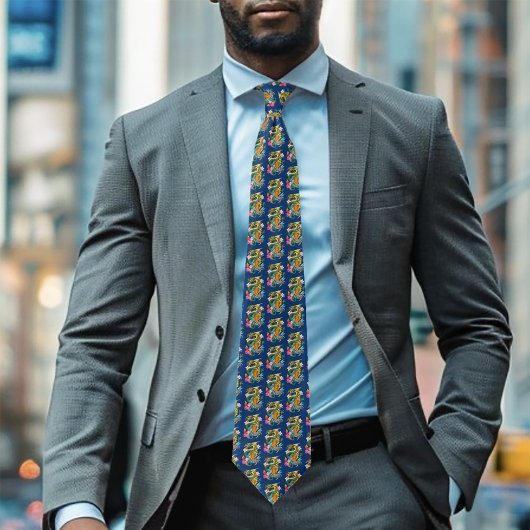 グリーン中国のドラゴンコイ ネクタイ