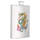 グリーン中国のドラゴンコイ フラスク (右)