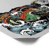 グリーン中国のドラゴン対白虎 ポスター (角)