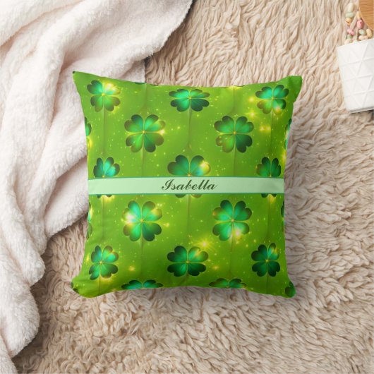 グリーン人気があるセントパトリックのデイクローバーコレクション クッション (ブランケット)