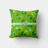 グリーン人気があるセントパトリックのデイクローバーコレクション クッション (正面)
