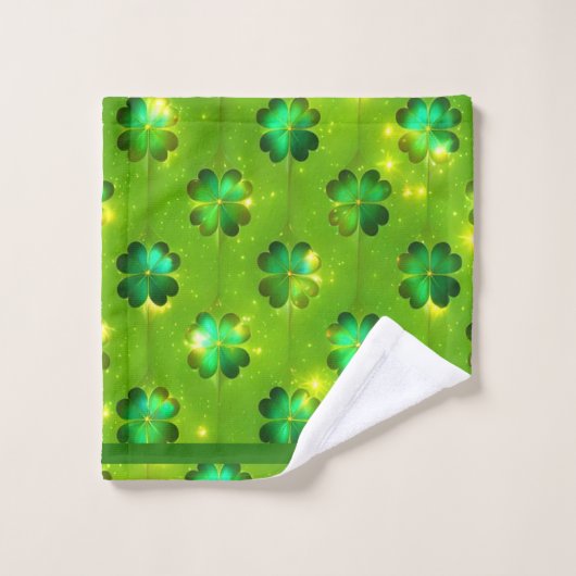 グリーン人気があるセントパトリックのデイクローバーコレクション バスタオルセット (ウォッシュタオル)