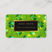 グリーン人気があるセントパトリックのデイクローバーコレクション 名刺 (正面)