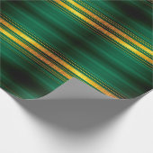 グリーン人気がある金ゴールドラグジュアリーリネンテクスチャコレクション ラッピングペーパー (角)