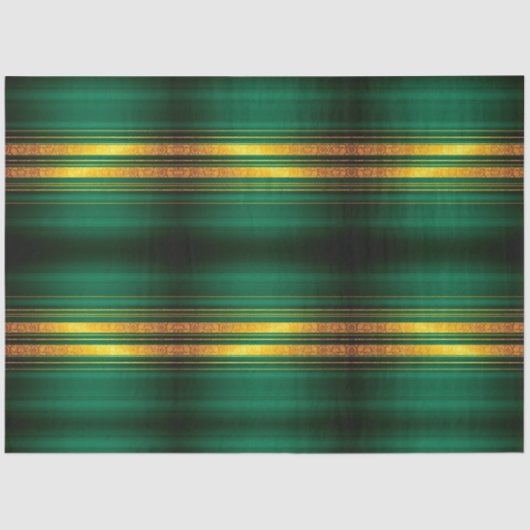 グリーン人気がある金ゴールドラグジュアリーリネンテクスチャコレクション 薄葉紙 (正面)