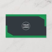 グリーン企業のプロフェッショナルQRコードスキャン可能 名刺 (裏面)