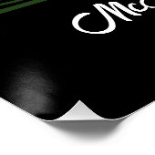 グリーン伝統的アイリッシュケルトデザイン ポスター (コーナー)