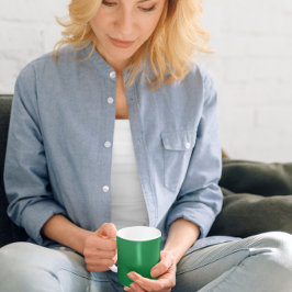 グリーン伝統的コーヒーマグ コーヒーマグカップ