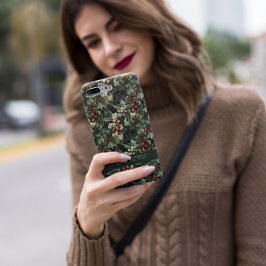 グリーン伝統的ホリーホリデイ Case-Mate iPhone 14ケース