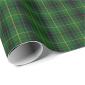 グリーン伝統的マッカーサータータンチェックラッピング紙 ラッピングペーパー (ロールコーナー)