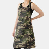 グリーン伝統的&タン迷彩柄パターン エプロン (インサイチュ)