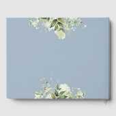 グリーン便箋 ダスティーブルー ベビーシャワー ゲストブック (裏面)